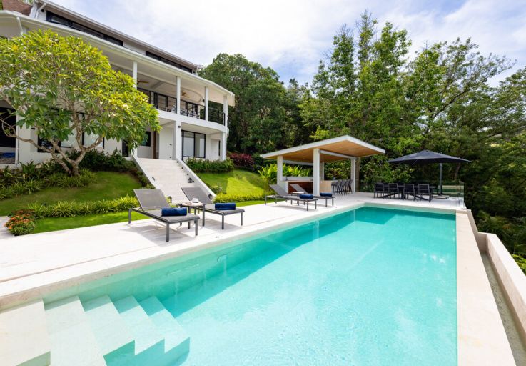 Tropical Luxury 4 Bed Sea View Pool Villa in Maenam