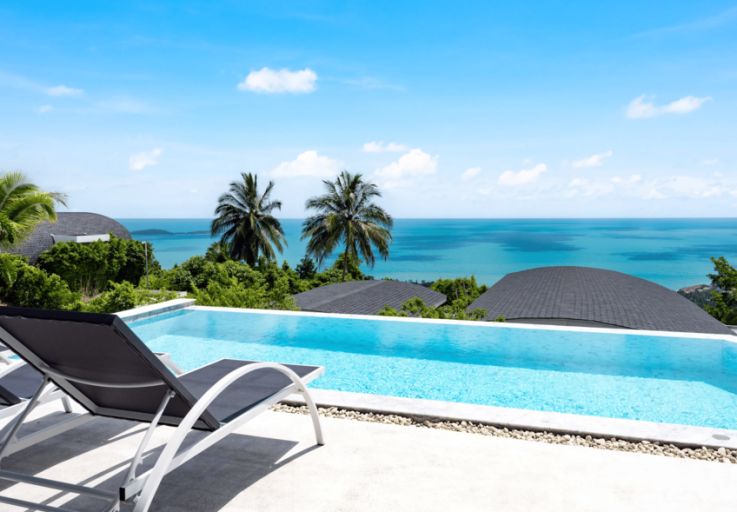 Stylish 3 Bed Luxury Sea View Villa in Chaweng Noi