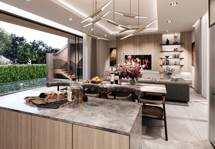 Stylish 3 Bed Luxury Pool Villas for Sale in Lamai
