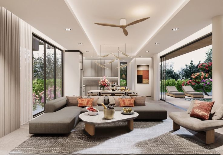 Stylish 3 Bed Luxury Pool Villas for Sale in Lamai