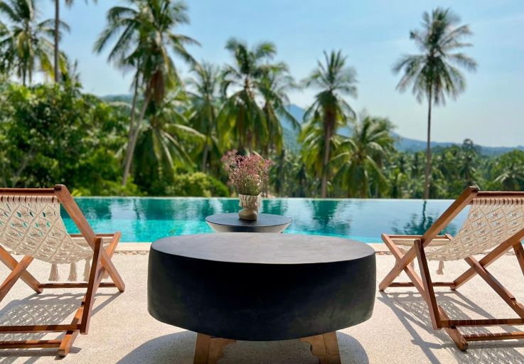 Sleek 5 Bedroom Luxury Sunset View Villa in Maenam
