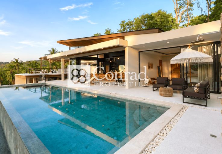 Sleek 5 Bedroom Luxury Sunset View Villa in Maenam