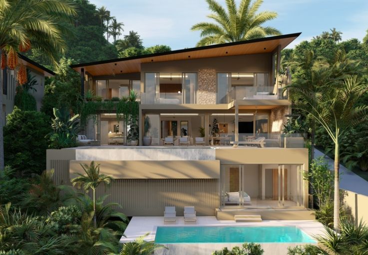 Exquisite 4 Bedroom Luxury Sea View Villas in Bophut