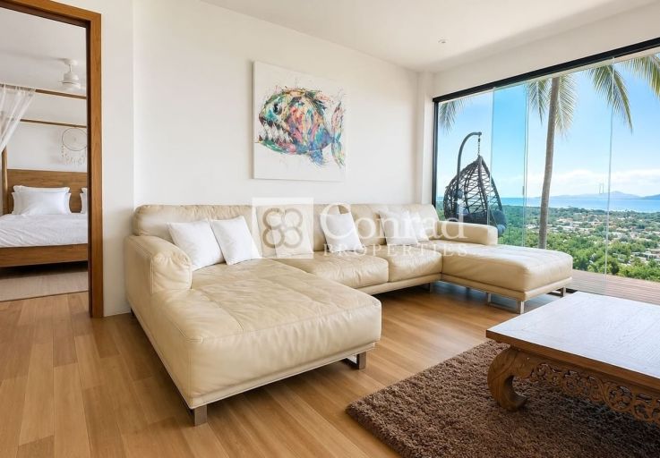 Modern 5 Bed Sea View Villa for Sale in Maenam Hills