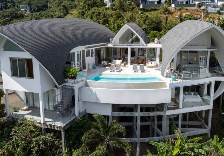 Architectural 5 Bed Sea View Villa in Chaweng Noi
