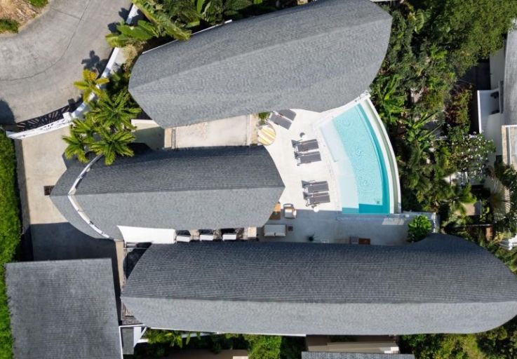 Architectural 5 Bed Sea View Villa in Chaweng Noi