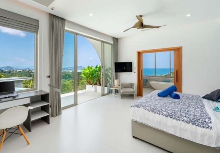 Architectural 5 Bed Sea View Villa in Chaweng Noi