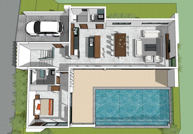 Sleek 4 Bed Luxury Sea View Villa in Choeng Mon